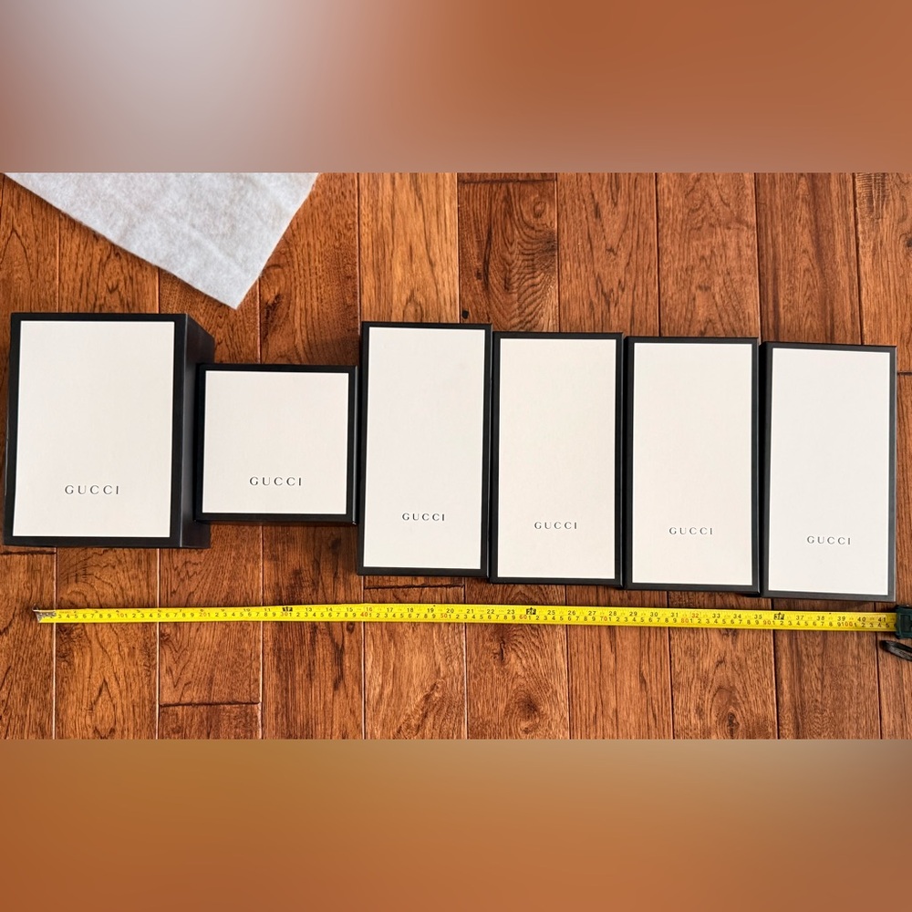 6 Gucci White and Black Box